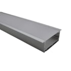 ENGITECHS - PR4025 PROFIL ALUMINIUM ENCASTRE BLANC 1CM + CAPOT