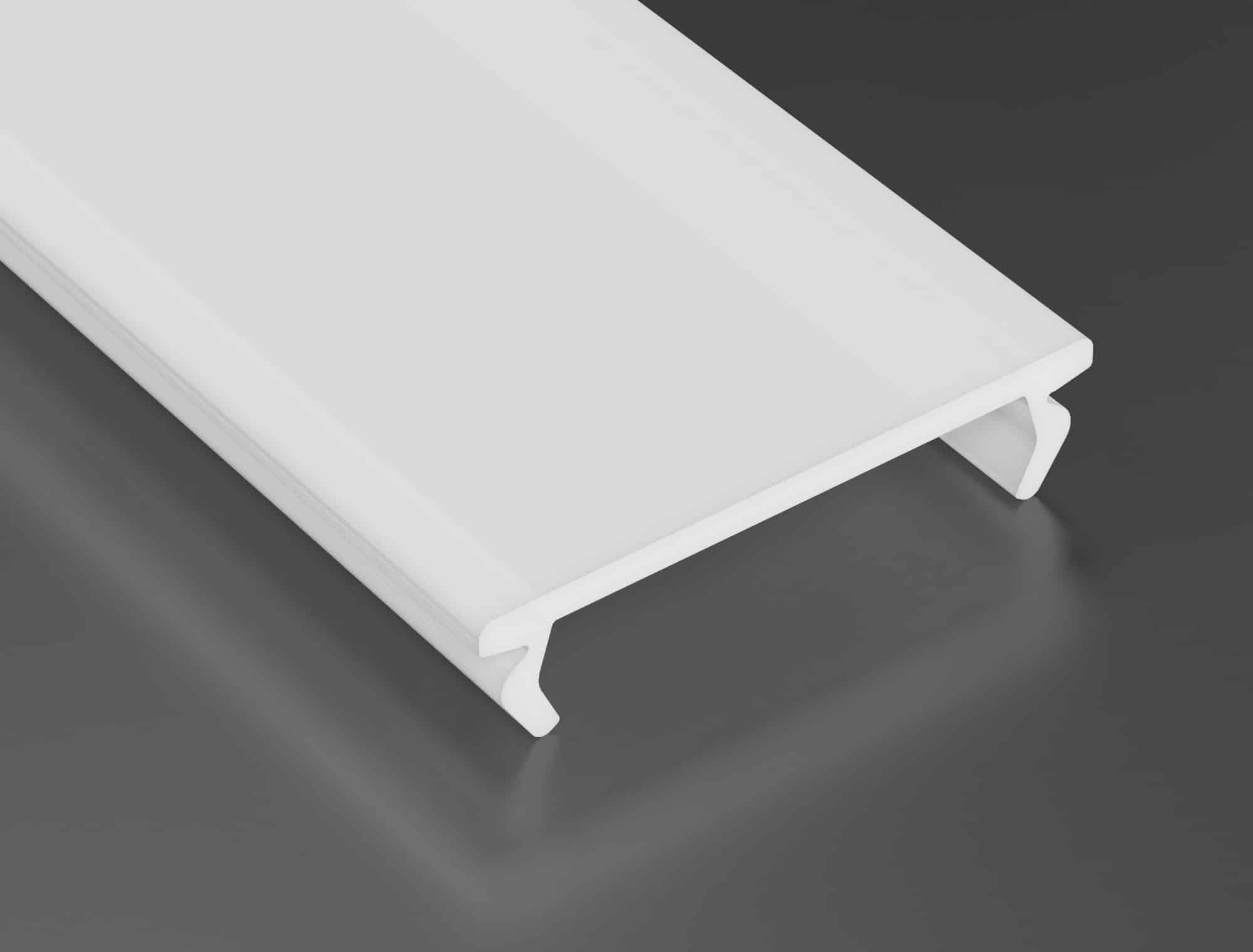 ENGITECHS - PR5000-1MI DIFFUSEUR DOUBLE PMMA MILKY D'UNE LONGUEUR DE 1CM