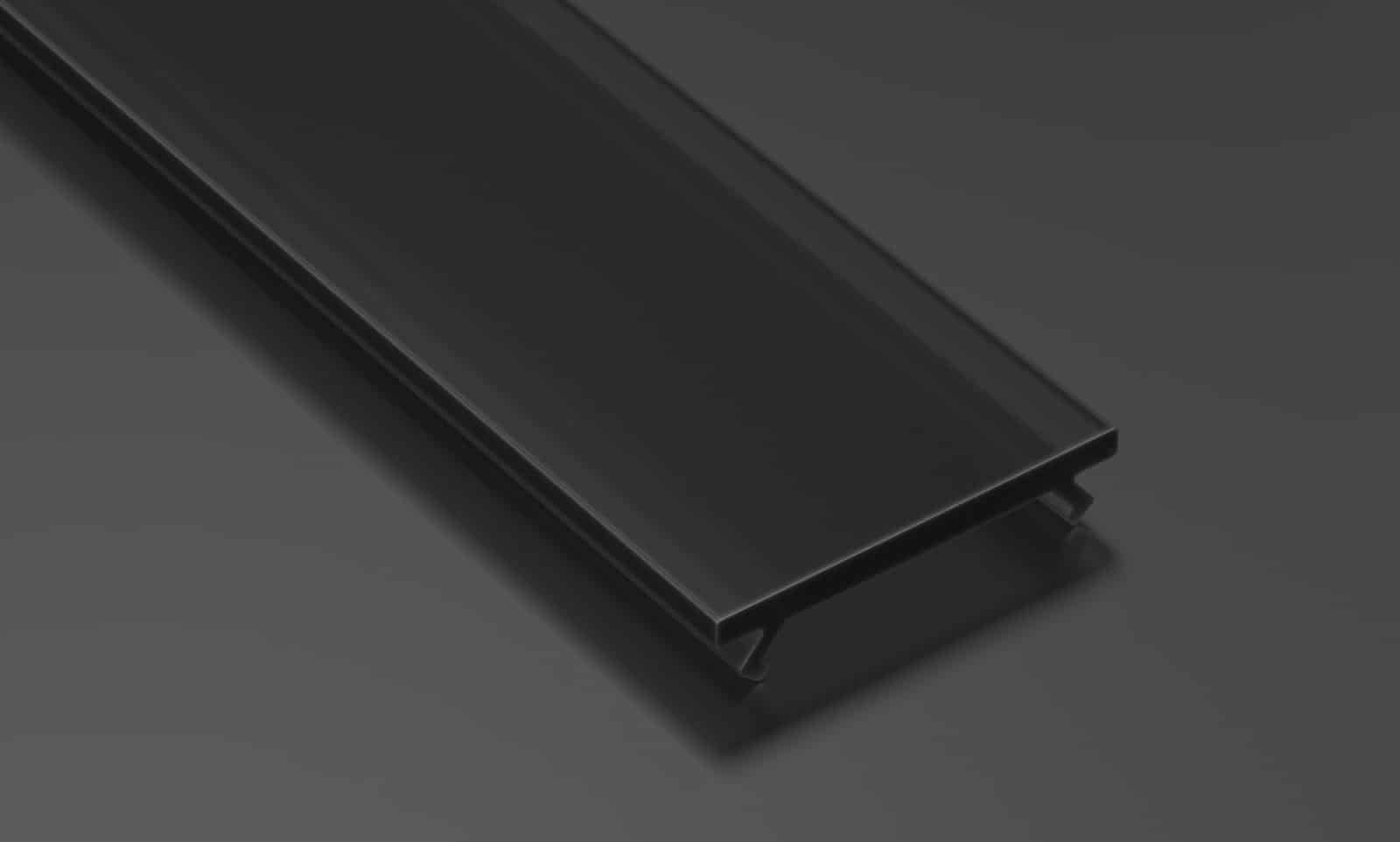 ENGITECHS - PR5000-2NO DIFFUSEUR BASIC PMMA NOIR D'UNE LONGUEUR DE 1CM