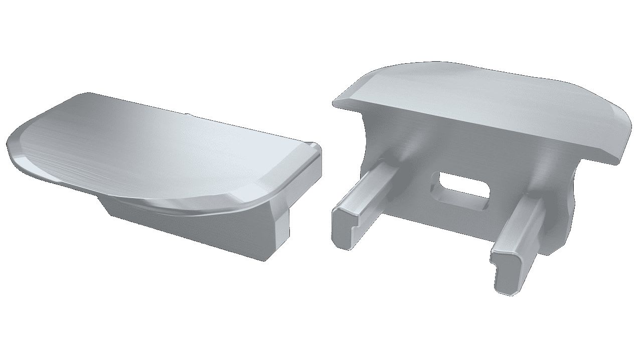 ENGITECHS - PR5002-1R BOUCHON DE FINITION EN MATIERE PLASTIQUE ROND GRIS VENDU PAR LOT DE 2
