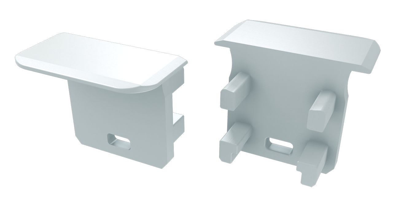 ENGITECHS - PR5004 BOUCHON DE FINITION EN MATIERE PLASTIQUE BLANC VENDU PAR LOT DE 2