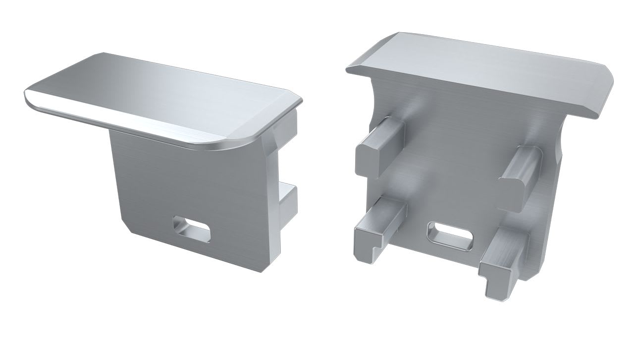 ENGITECHS - PR5004 BOUCHON DE FINITION EN MATIERE PLASTIQUE GRIS VENDU PAR LOT DE 2