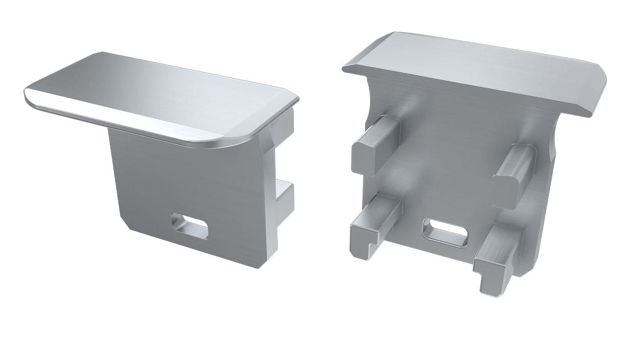 ENGITECHS - PR5004 BOUCHON DE FINITION EN MATIERE PLASTIQUE GRIS VENDU PAR LOT DE 2