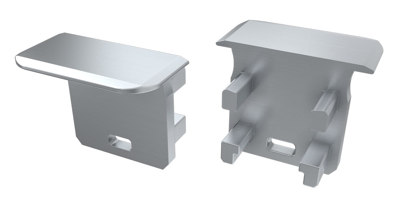 ENGITECHS - PR5004 BOUCHON DE FINITION EN MATIERE PLASTIQUE GRIS VENDU PAR LOT DE 2