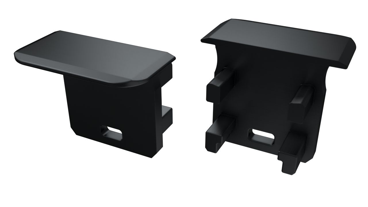 ENGITECHS - PR5004 BOUCHON DE FINITION EN MATIERE PLASTIQUE NOIR VENDU PAR LOT DE 2