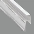 ENGITECHS - PR5006 PROFILE ALUMINIUM PLAQUO BLANC D'UNE LONGUEUR DE 2M