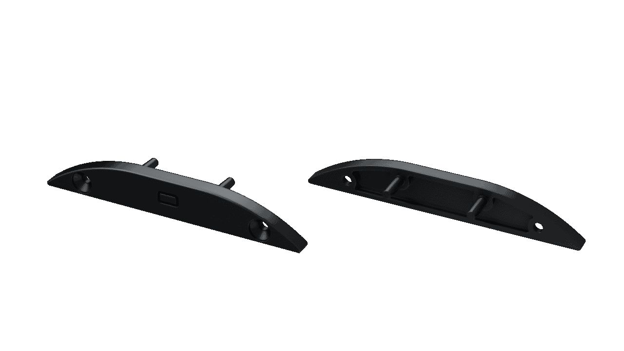 ENGITECHS - PR5012 BOUCHON DE FINITION EN MATIERE PLASTIQUE NOIR VENDU PAR LOT DE 2