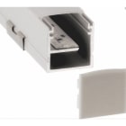 ENGITECHS - PR6001 PROFIL ALUMINIUM SPECIFIQUE NOIR 1CM + CAPOT