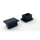 ENGITECHS - PR6007 BOUCHON DE FINITION EN MATIERE PLASTIQUE NOIR VENDU PAR LOT DE 2