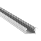 ENGITECHS - PR6008 PROFIL ALUMINIUM ENCASTRE NOIR 2M SANS CAPOT