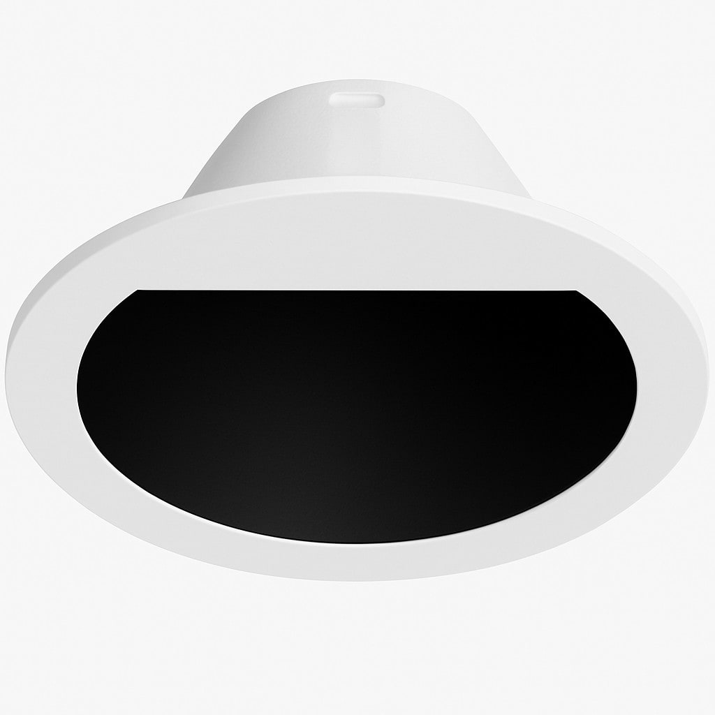 ENGITECHS - SE1100 COLLERETTE SPOT BASSE LUMINANCE PAUPIERE BLANC/NOIR