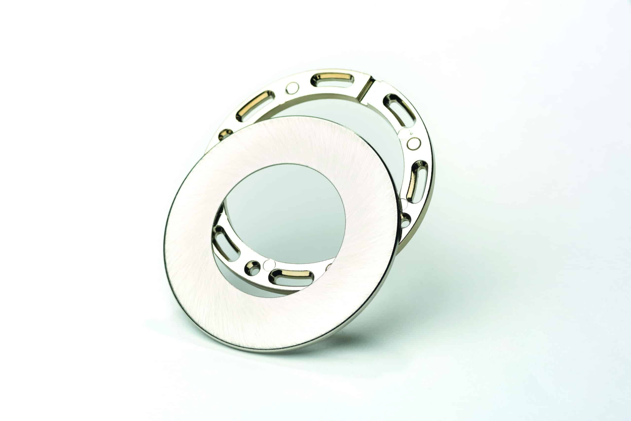 ENGITECHS - PL6001 COLLERETTE AIMANTEE RONDE CHROME POUR PETIT PANNEAU LED