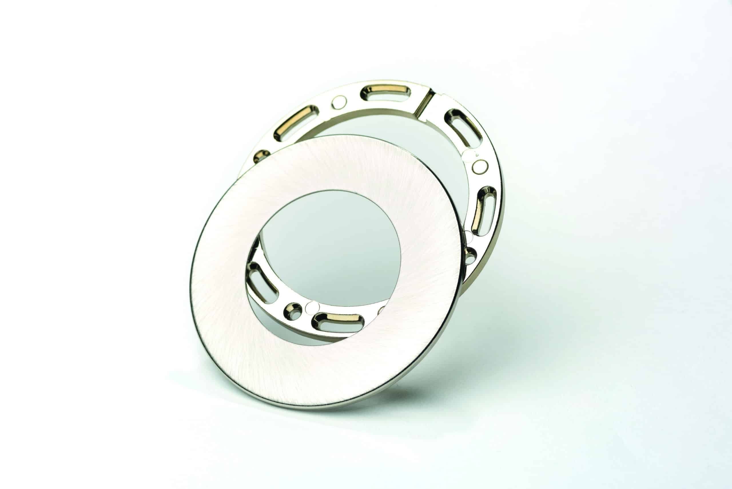 ENGITECHS - PL6001 COLLERETTE AIMANTEE RONDE CHROME POUR PETIT PANNEAU LED