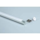 ENGITECHS - PR1013 PROFIL ALUMINIUM SPECIFIQUE GRIS 1CM + CAPOT