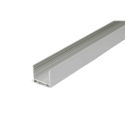 ENGITECHS - PR2030-02-C9N PROFIL ALU SAILLIE NOIR 2M + CAPOT NOIR