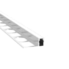 ENGITECHS - PR4006 PROFIL ALUMINIUM CARRELAGE GRIS 1CM + CAPOT