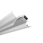 ENGITECHS - PR4016 PROFIL ALUMINIUM PLAQUO BLANC 1CM + CAPOT