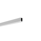 ENGITECHS - PR4017 PROFIL ALUMINIUM ENCASTRE GRIS 1CM + CAPOT