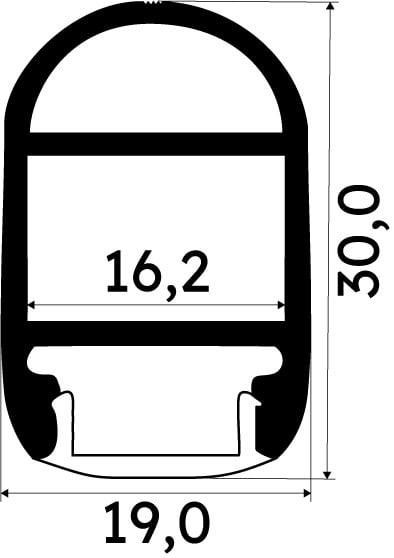 ENGITECHS - PR1032 PROFILE ALUMINIUM DRESSING BLANC D'UNE LONGUEUR DE 1CM