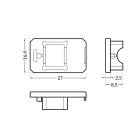 ENGITECHS - PR2026 BOUCHON DE FINITION EN MATIERE PLASTIQUE GRIS VENDU PAR LOT DE 2