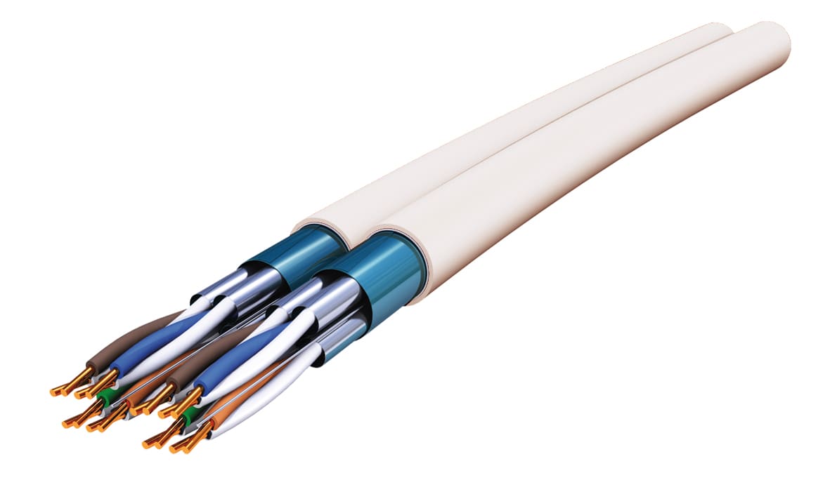 Cables Generiques courant faible - F-FTP CAT6A 2X4P LSZH T500 Dca