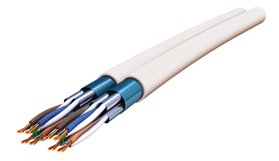 Cables Generiques courant faible - F/FTP CAT6A 2X4P LSZH T500 Dca