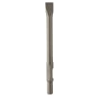 Diager - Burin plat 32x400mm attachement hexagonal 30mm extrémité cylindrique 24x55mm