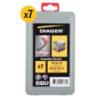Diager - Coffret 7 forets TWISTER 2 taillants SDS+ 5,6,8x110mm; 6,8,10,12x160mm