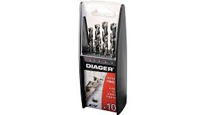 Diager - Coffret 25 forets métaux G3 HSS revêtement multicouche angle 135° 1 à 13x0,5mm