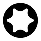 Diager - 5 embouts inox 25mm T20 spécial visserie inox