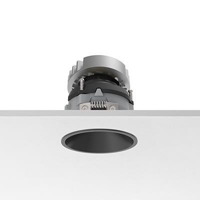 FLOS - EASY KAP 80 FIX RD BLACK LED ARRAY 3K C90 9.2W