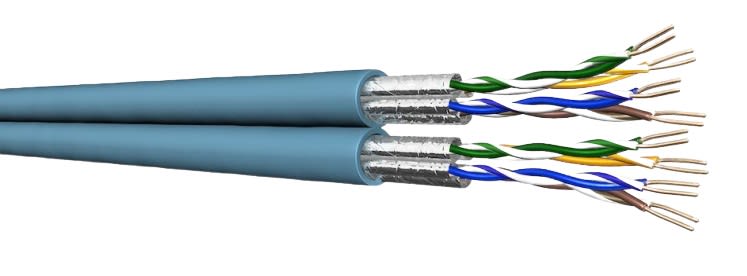 Prysmian Energie Cables & Systemes - Câble cuivre Cat6a U/FTP 2x4p LSOH-FR Dca T500M 60015555