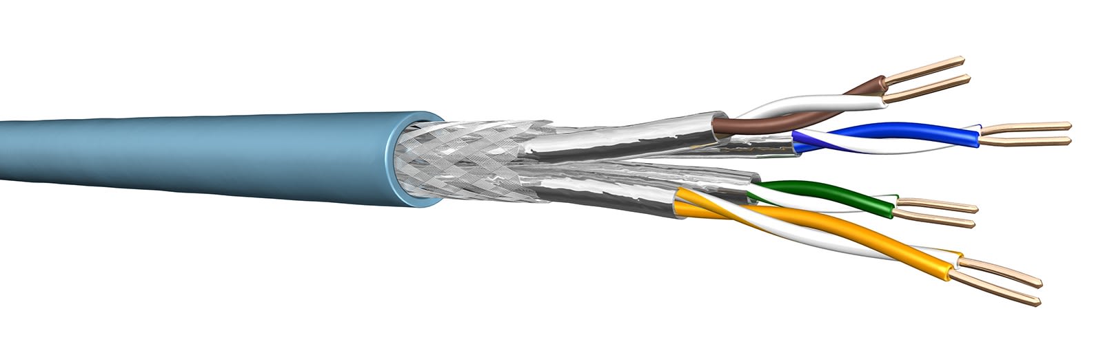 Prysmian Energie Cables & Systemes - Câble cuivre 4P S/FTP LR22 10 Gbit gaine LSOH-FR Dca T1000m60039920