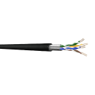 Draka Comteq - Câble data cuivre Catégorie 6a U/FTP AWG23 âme rigide 4 paires gaine PE noire po