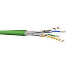 Draka Comteq - câble cuivre 10G Cat7 S/FTP 4p exter gaine PUR Fca verte T1000m 60015299