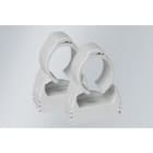 Norka by RIDI - Colliers de fixation en acier inoxydable, transparent (la paire)