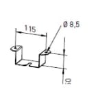 Norka by RIDI - Version salles de sport, avec étrier plafond (la paire), pour projecteur POLARIS
