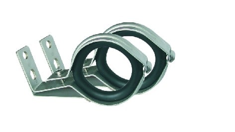 Norka by RIDI - Colliers de fixation, acier inoxydable V4A, avec équerre (la paire)
