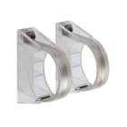 Norka by RIDI - Colliers de fixation, acier inoxydable/matière synthétique transparent (paire)
