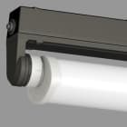 Norka by RIDI - Luminaire apparent KIEL LED m1200 PC + réflecteur, 21W, 3540lm, PC, diffus