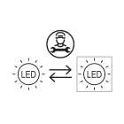 Norka by RIDI - Pièce verrouillage système M/F pour extrémité unité déclairage, 7 conducteurs