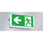 Norka by RIDI - Luminaire de secours à batterie autonome SCHÖNEFELD 3h, PC blanc opale motif 2