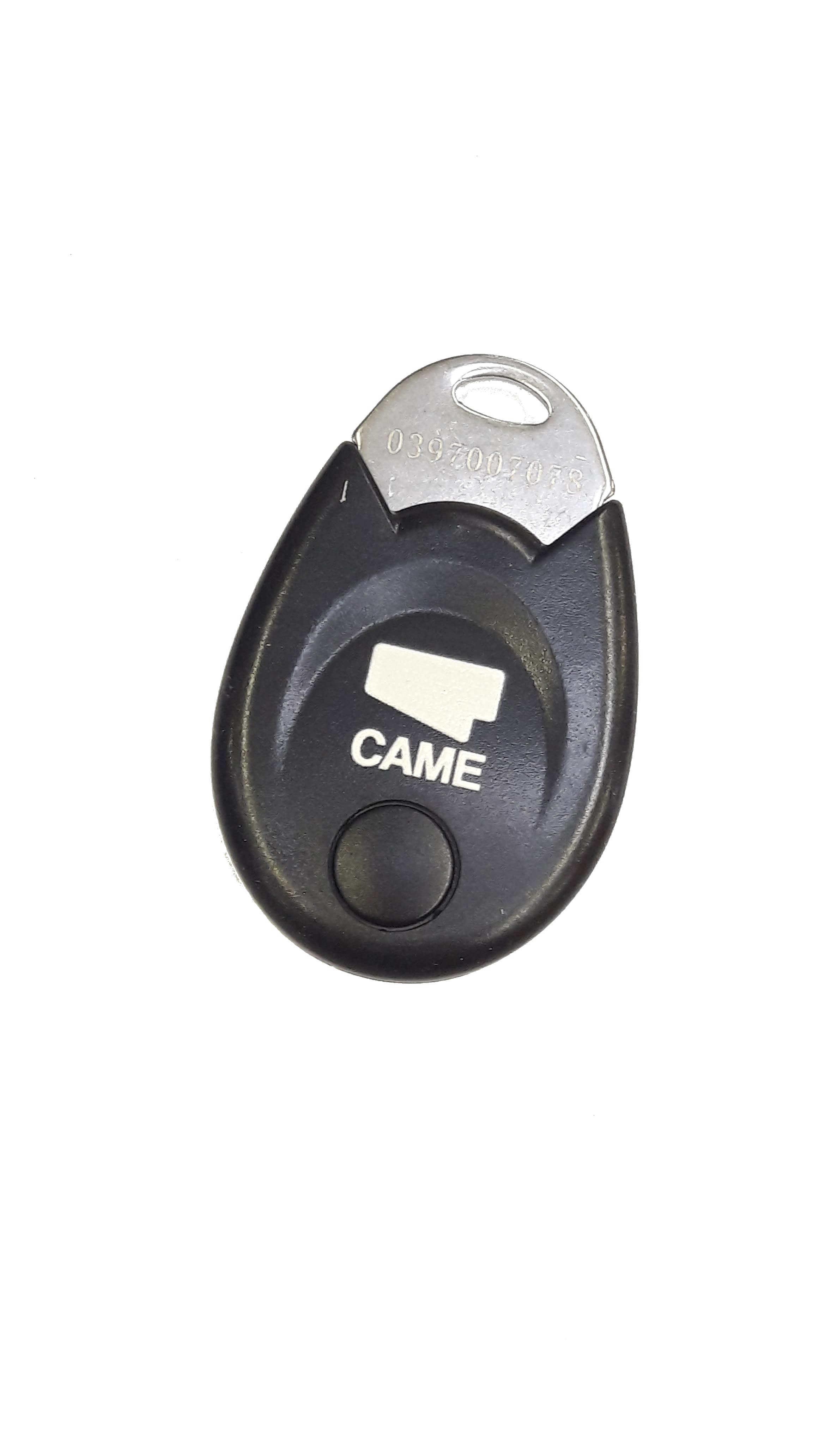 Came - Gamme Annexe Accessoire Badge noir anneau inox MIFARE