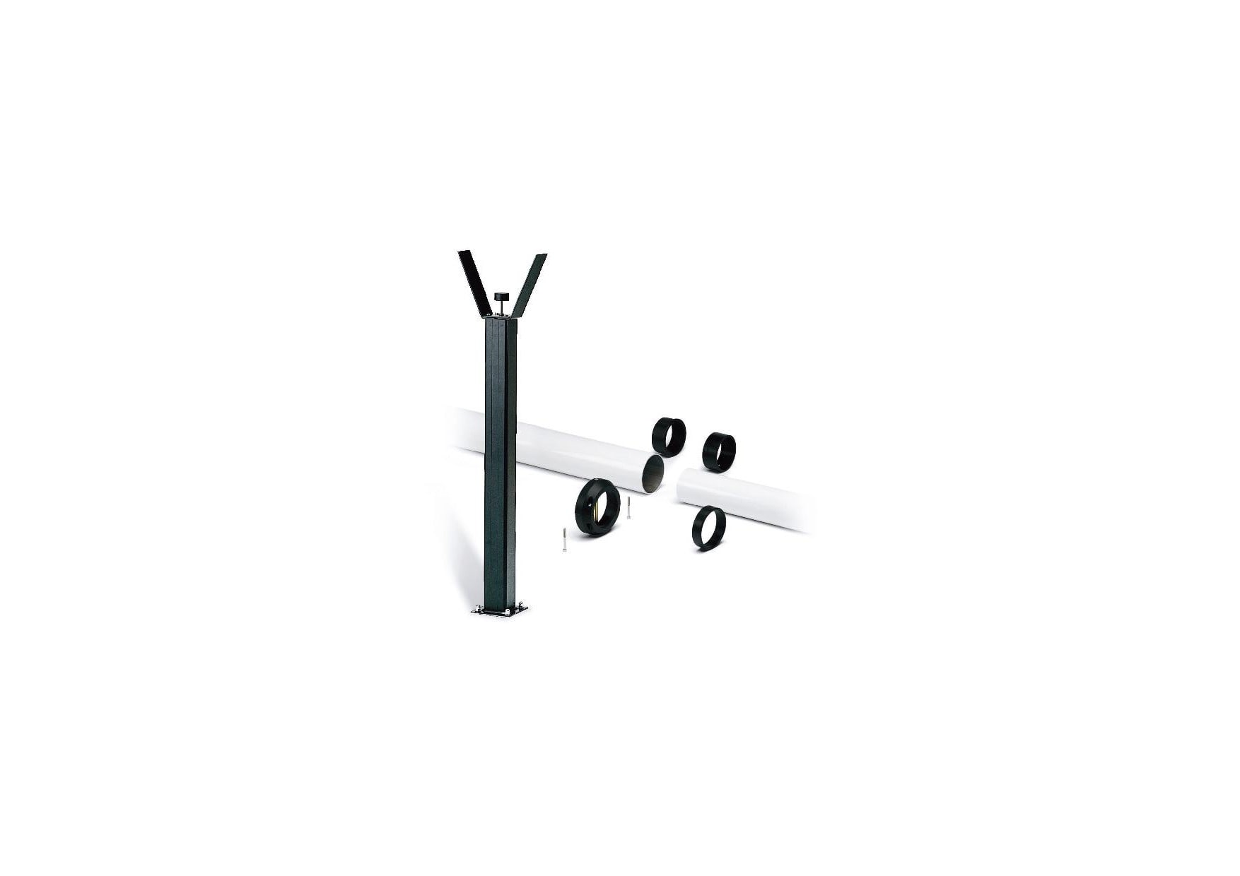 Came - Acc. Divers Lisse tubulaire G12 en aluminium peint + support