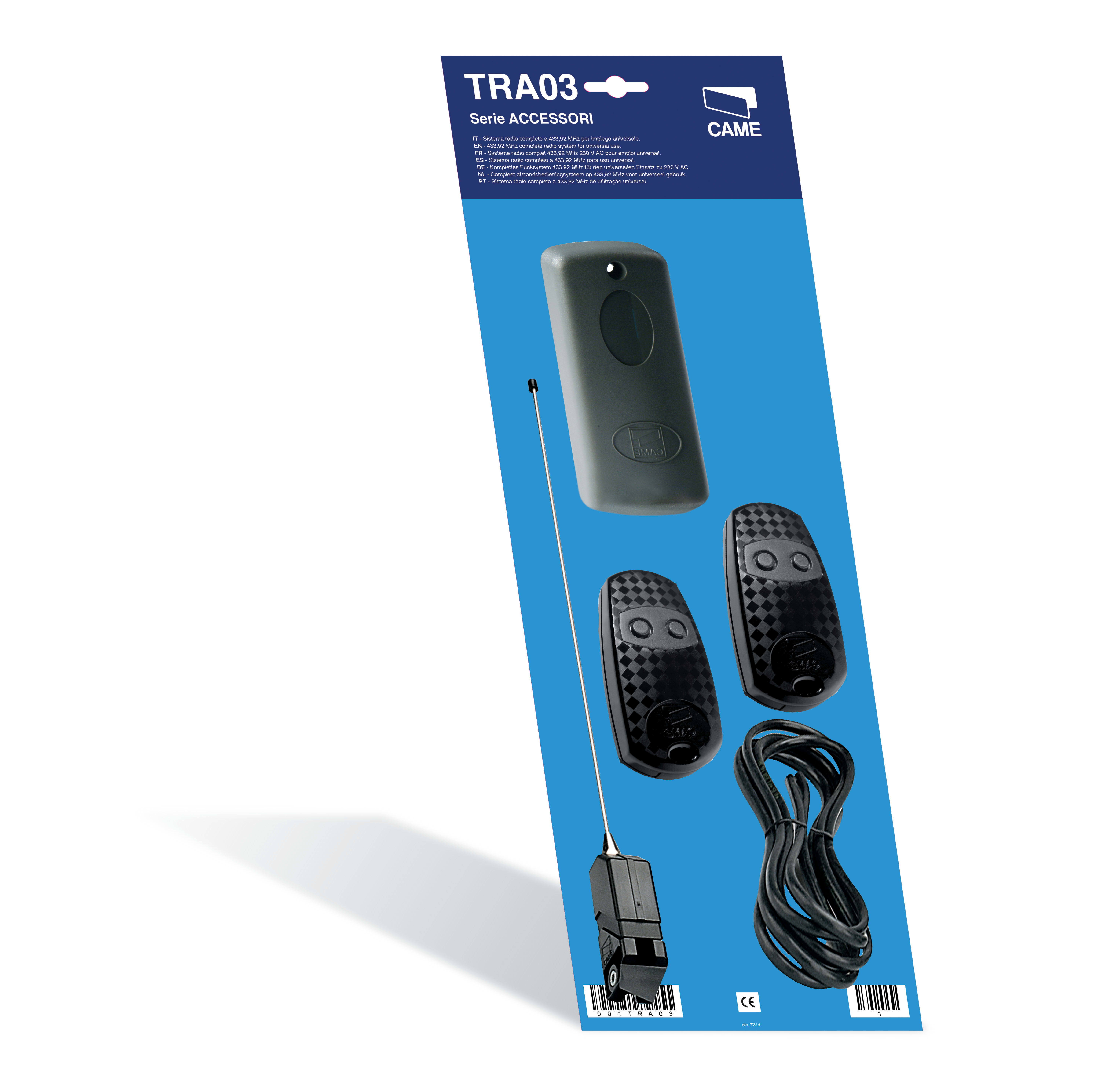 Came - Accessoire Comm. Récepteur Système radio complet en 24V 433,92MHz