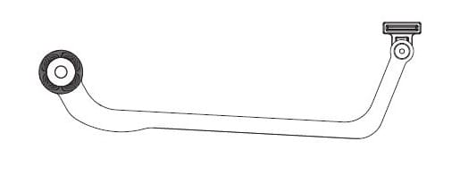 Came - Volets Battants Composants Bras transmission courbé gauche