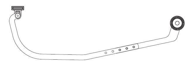 Came - Volets Battants Bras transmission courbé droit réglable (VLR08DX)