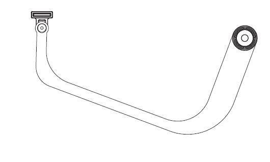 Came - Volets Battants Composants Bras transmission courbé droit vantail