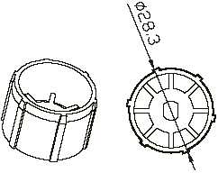 Came - Accessoire Divers Mécanique Kit adaptateur rond 28,5 x 0,75 mm