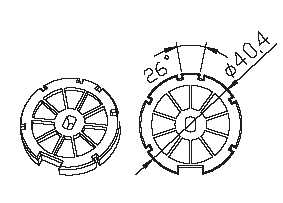 Came - Accessoire Divers Mécanique Kit adaptateur rond 43 renforcé